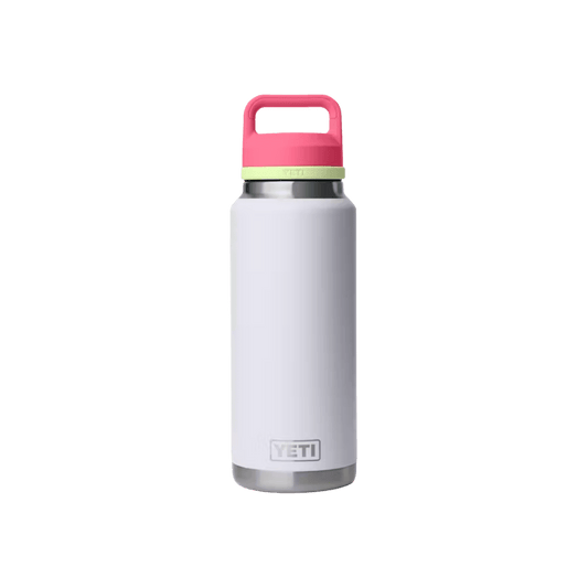 YETI RAMBLER COLOR CAP CHUG BOTTLE MIST PINK GRASSHOPPER