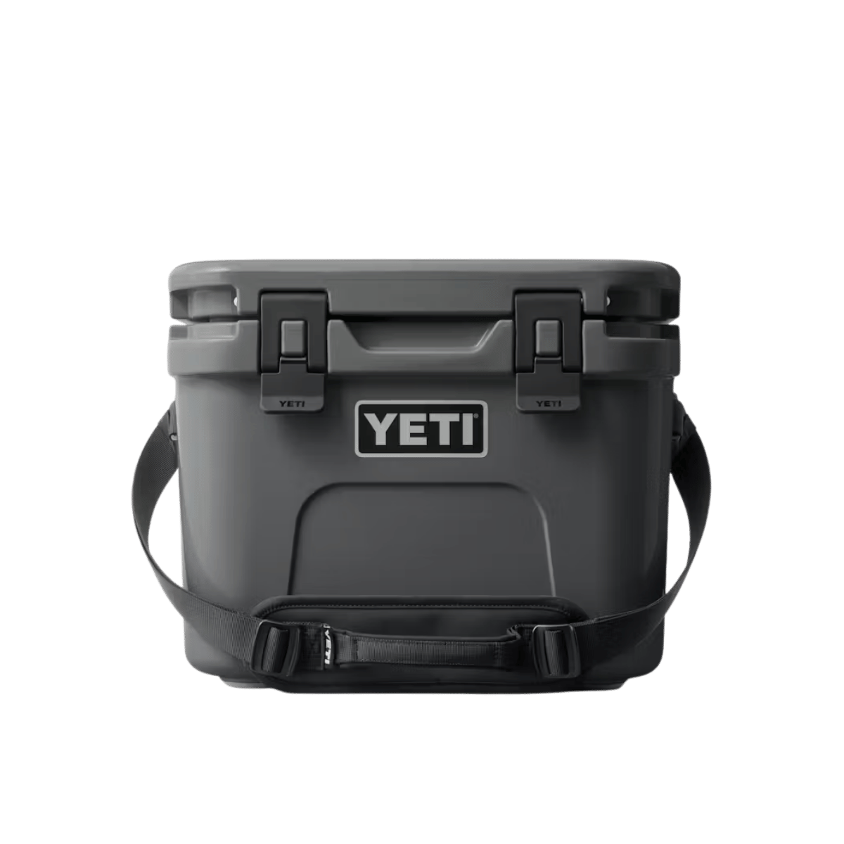 YETI ROADIE 8 CHARCOAL, FRONT ANGLE