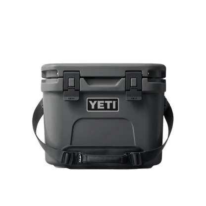 YETI ROADIE 8 CHARCOAL, FRONT ANGLE