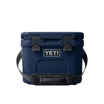 YETI ROADIE 8 NAVY, FRONT ANGLE
