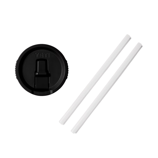 YETI RAMBLER 20OZ TRAVEL MUG STRAW LID - BLACK