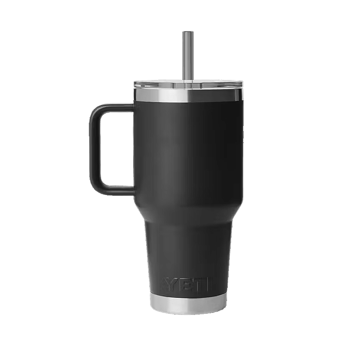 YETI RAMBLER 35 OZ STRAW MUG 2.0 - BLACK - BACK VIEW