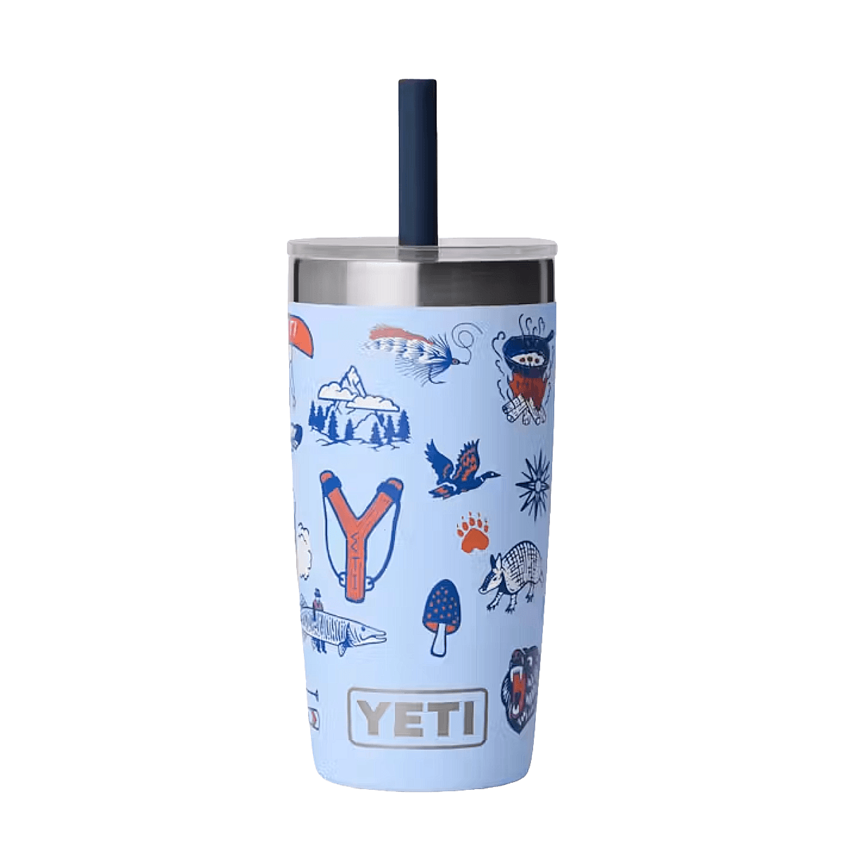 YETI RAMBLER JR. 10 OZ TUMBLER - BIG SKY SUMMER CAMP - FRONT VIEW