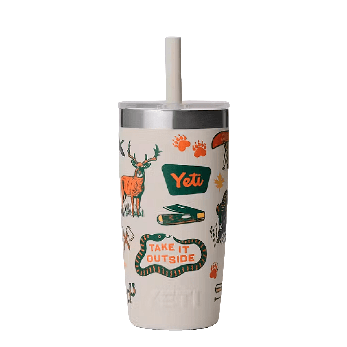 YETI RAMBLER JR. 10 OZ TUMBLER - CAPE SUMMER CAMP - BACK VIEW