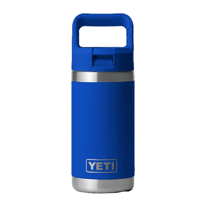 YETI 12 OZ RAMBLER JR BOTTLE + STRAW CAP - ROYAL BLUE