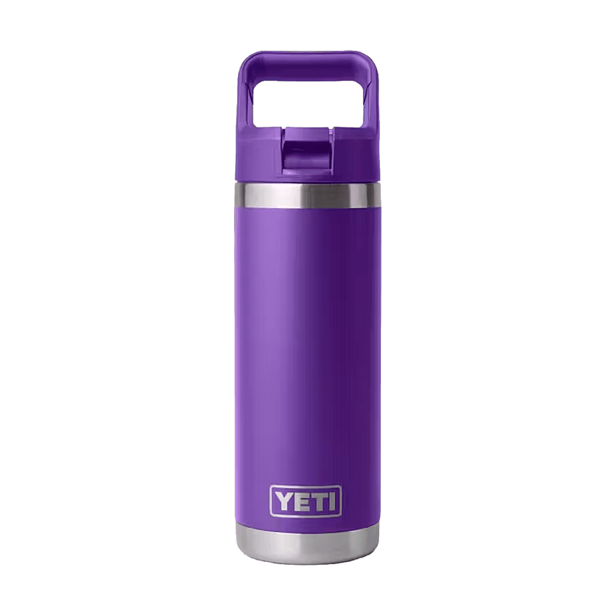 YETI 18OZ RAMBLER BOTTLE WITH STRAW CAP - PACE PURPLE
