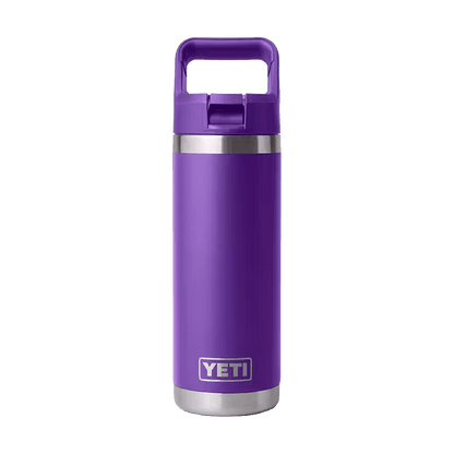 YETI 18OZ RAMBLER BOTTLE WITH STRAW CAP - PACE PURPLE