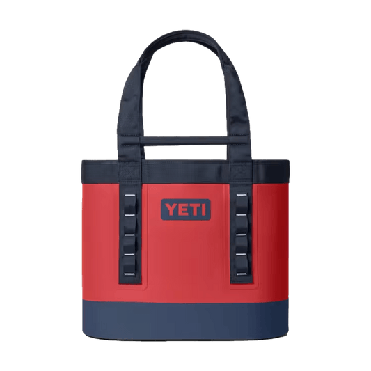 YETI CAMINO 35 CARRYALL TOTE BAG - RESCUE RED NAVY WHITE