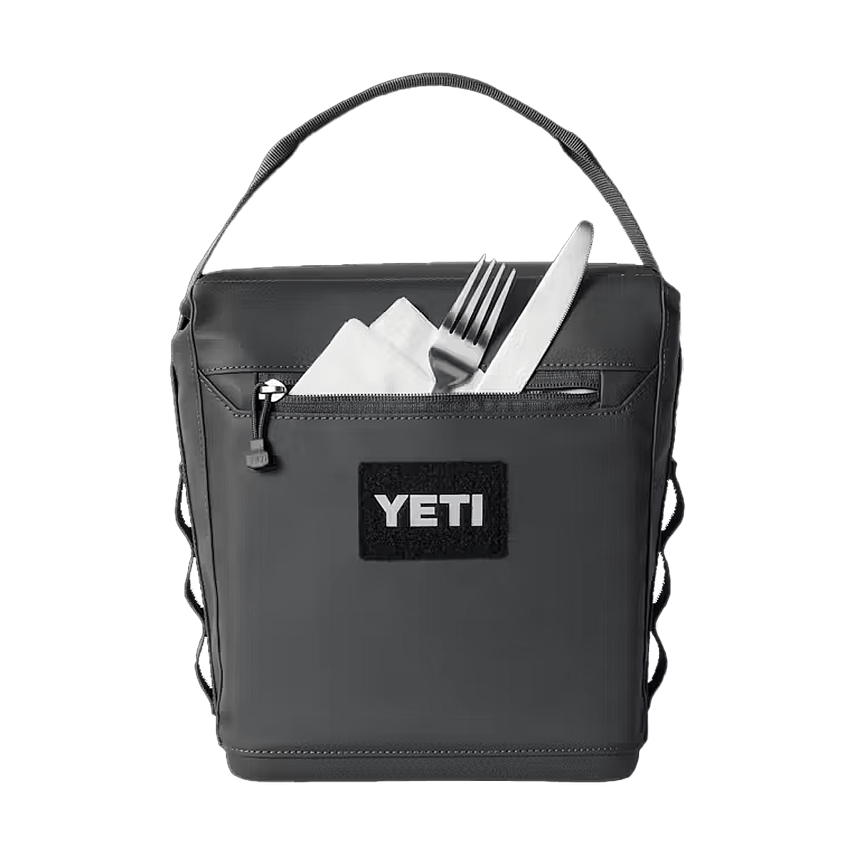 YETI DAYTRIP 6L LUNCH BAG - CHARCOAL - IN USE VIEW