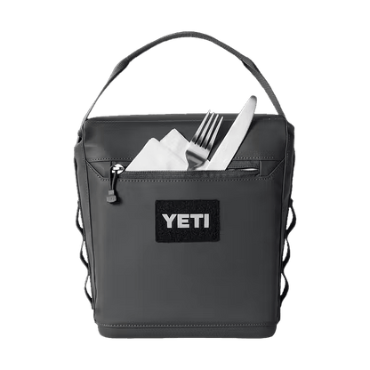 YETI DAYTRIP 6L LUNCH BAG - CHARCOAL - IN USE VIEW