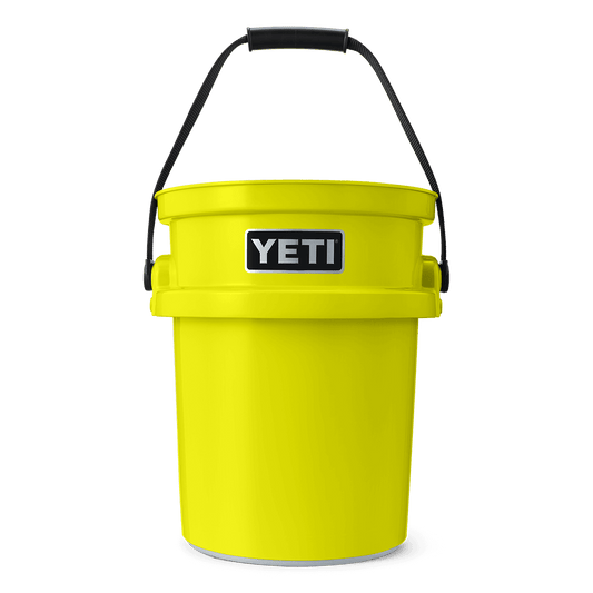 Firefly Yellow YETI bucket with a black handle