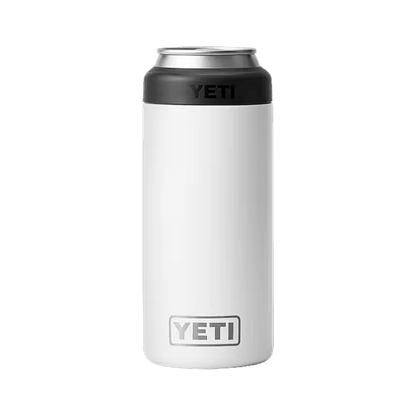 YETI RAMBLER 12 OZ COLSTER SLIM CAN COOLER - WHITE
