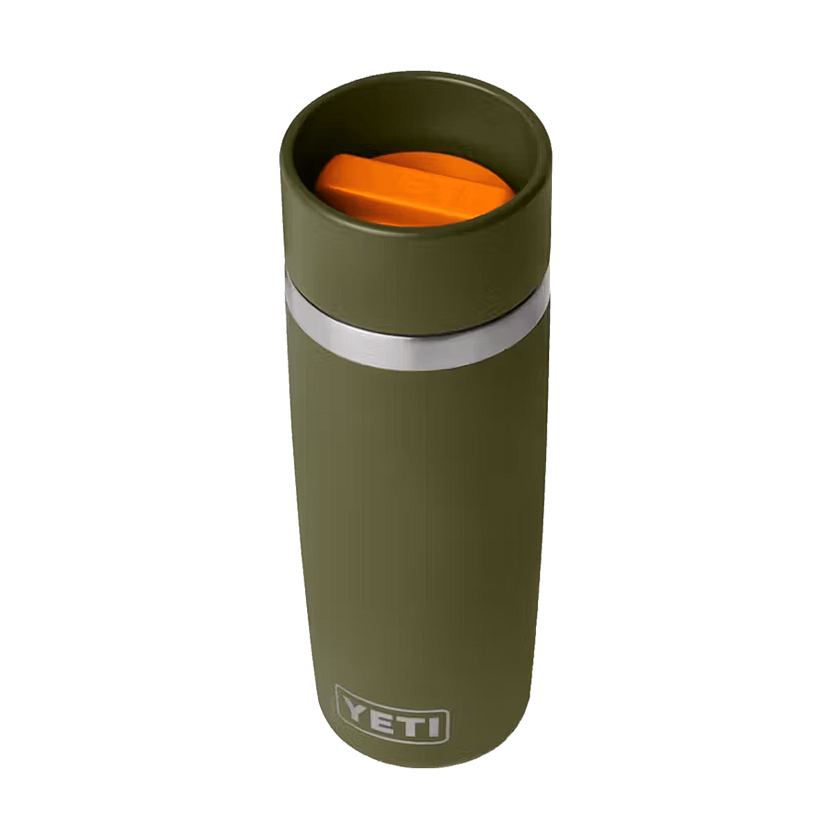 YETI RAMBLER 16 OZ TRAVEL BOTTLE + COMMUTER CAP - OLIVE KING CRAB ORANGE
