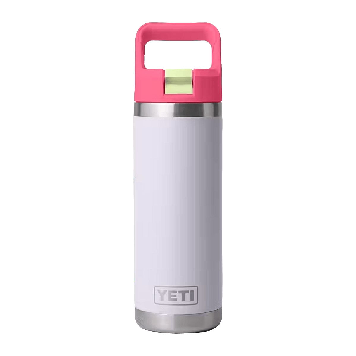 YETI RAMBLER 18 OZ WATER BOTTLE + COLOR CAP STRAW - MISST PINK GRASSHOPPER