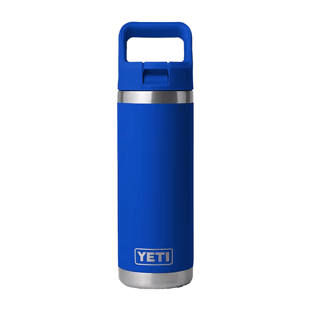 YETI RAMBLER 18 OZ WATER BOTTLE + COLOR CAP STRAW - ROYAL BLUE