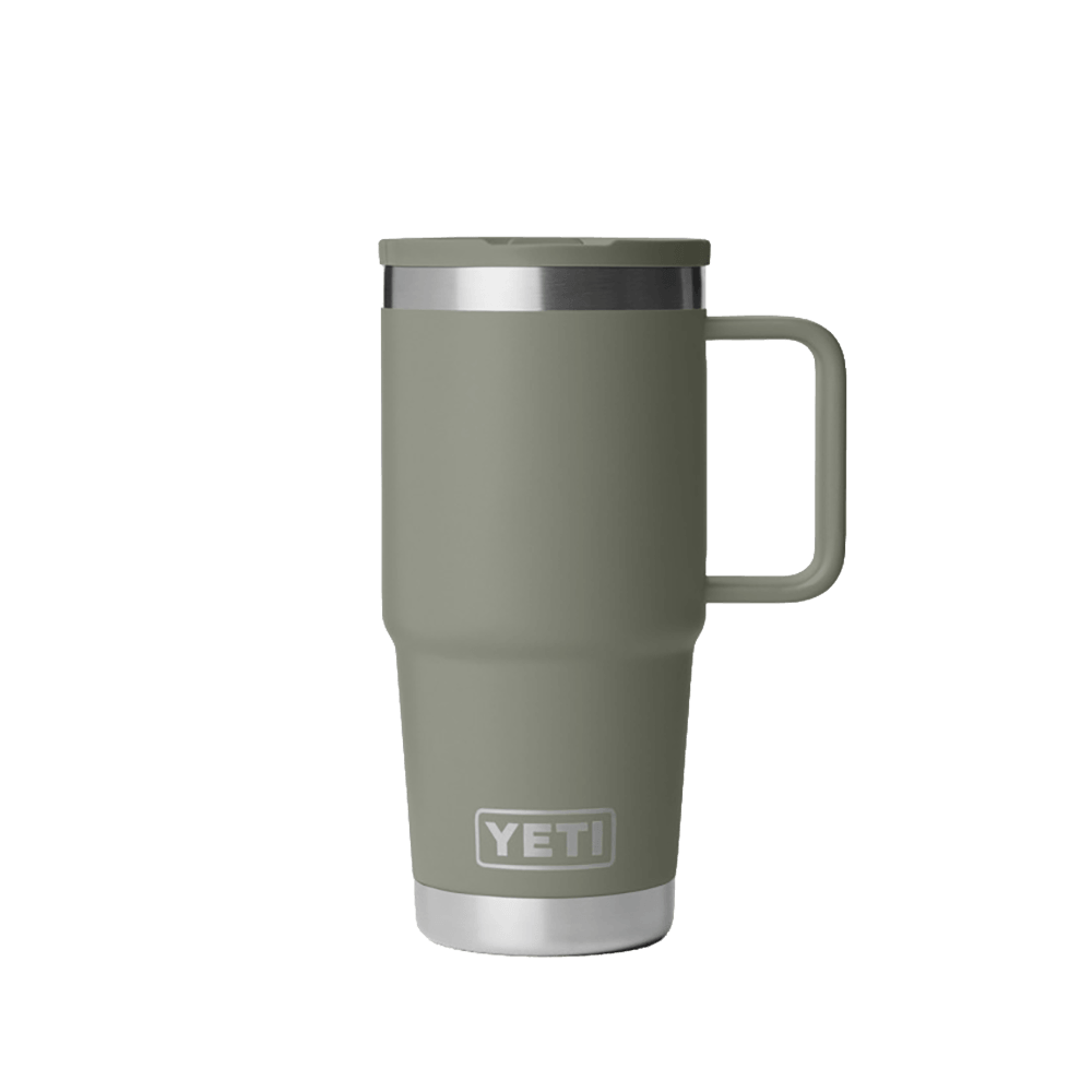 YETI RAMBLER 20 OZ TRAVEL MUG PAMPA GREEN