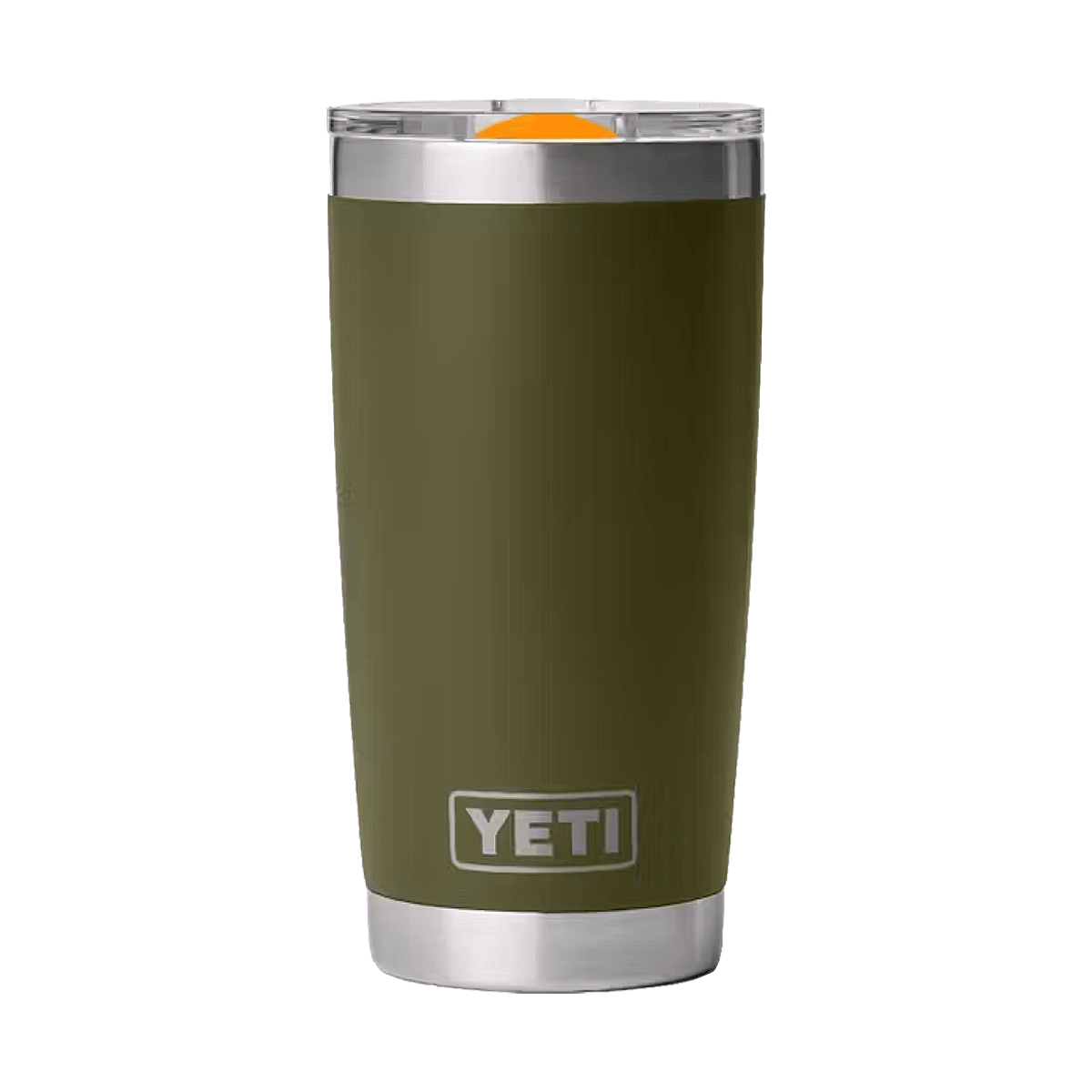 YETI RAMBLER 20 OZ TUMBLER WITH MAGSLIDER LID - OLIVE KING CRAB ORANGE