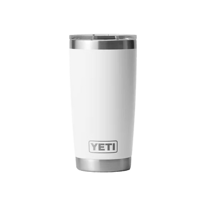 YETI RAMBLER 20 OZ TUMBLER WITH MAGSLIDER LID white
