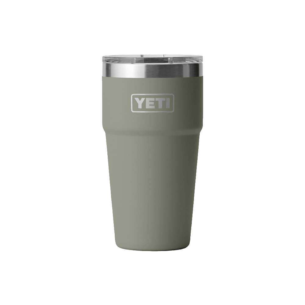 YETI RAMBLER 20 OZ WITH MAGSLIDER STACKABLE CUP PAMPA GREEN