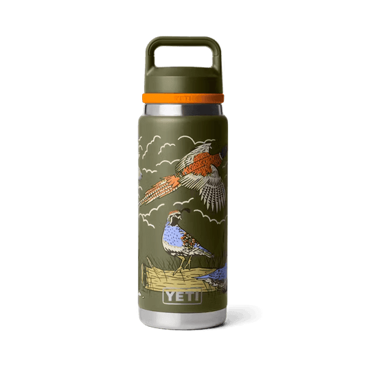 YETI RAMBLER 26OZ WATER BOTTLE W/ COLOR BLOCKED CHUG CAP