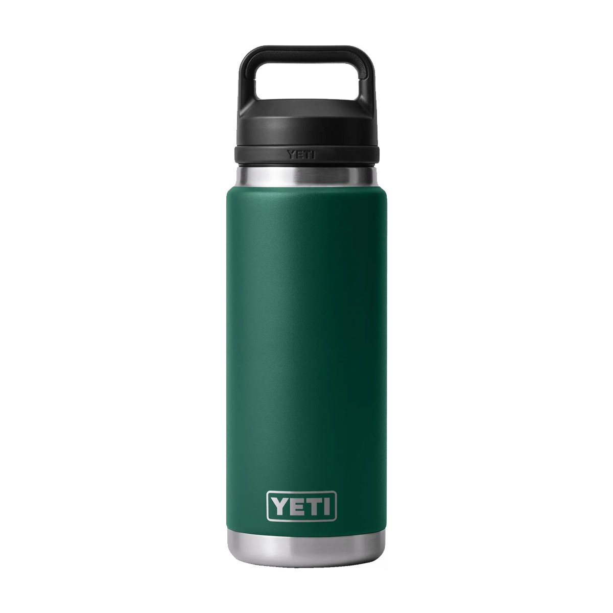 YETI RAMBLER 26 OZ BOTTLE + CHUG CAP -BLACK FOREST GREEN