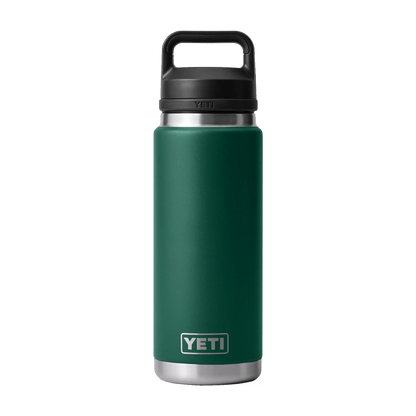 YETI RAMBLER 26 OZ BOTTLE + CHUG CAP -BLACK FOREST GREEN