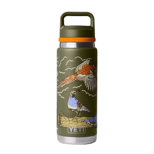 YETI RAMBLER 26 OZ WATER BOTTLE+ COLOR MATCH CHUG CAP - UPLAND BIRD OLIVE