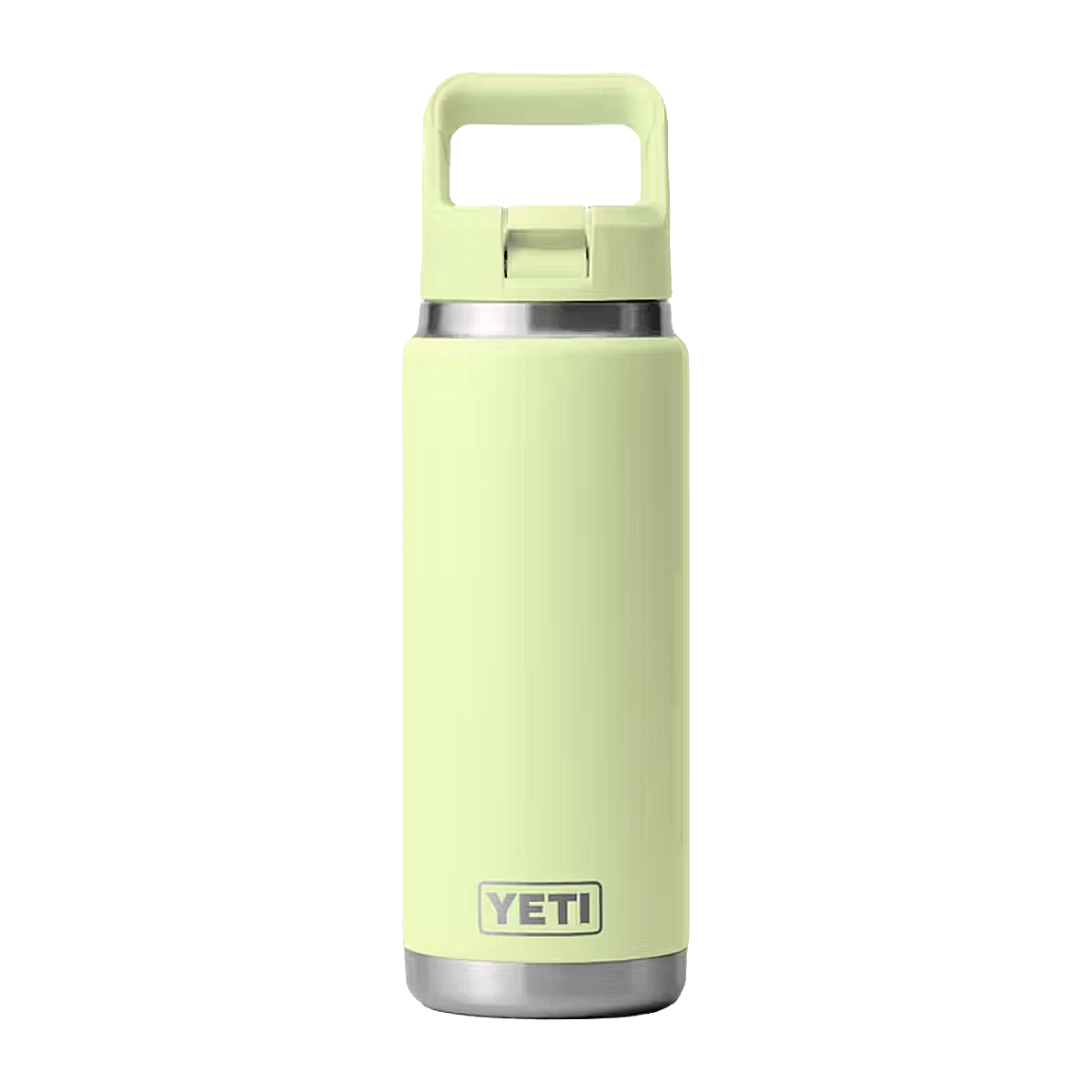 YETI RAMBLER 26 OZ WATER BOTTLE + COLOR MATCH STRAW CAP - GRASSHOPPER