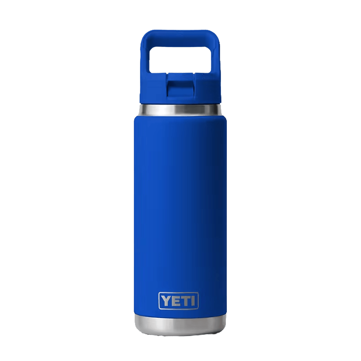 YETI RAMBLER 26 OZ WATER BOTTLE + COLOR MATCH STRAW CAP - ROYAL BLUE
