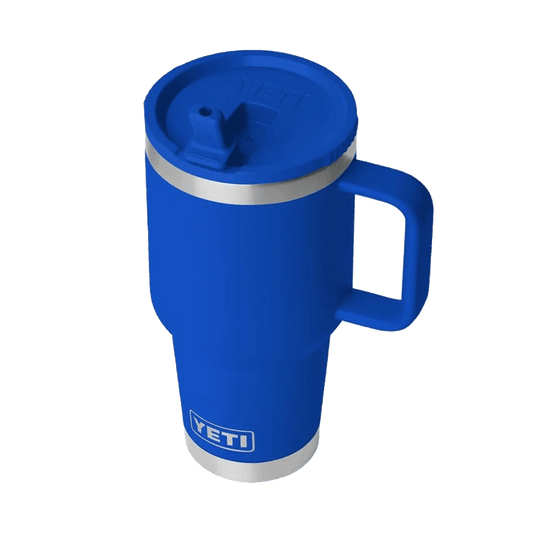 YETI RAMBLER 30 OZ TRAVEL MUG + MATCHED STRAW LID - ROYAL BLUE