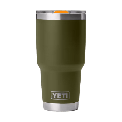 YETI RAMBLER 30 OZ TUMBLER + MAGSLIDER LID - OLIVE KING CRAB ORANGE