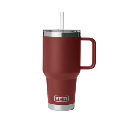 YETI RAMBLER 35 OZ STRAW STAG RED