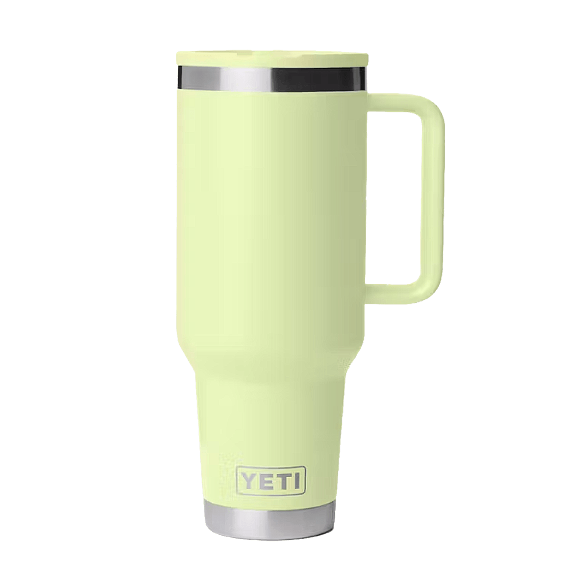 YETI RAMBLER 40 OZ TRAVEL MUG + MATCHED STRAW LID - GRASSHOPPER
