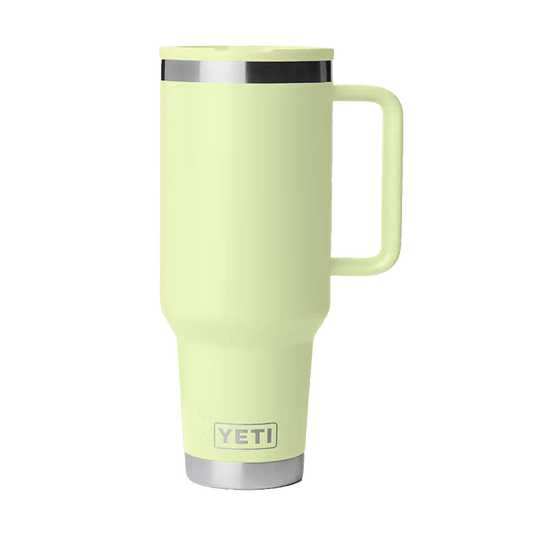 YETI RAMBLER 40 OZ TRAVEL MUG + MATCHED STRAW LID - GRASSHOPPER