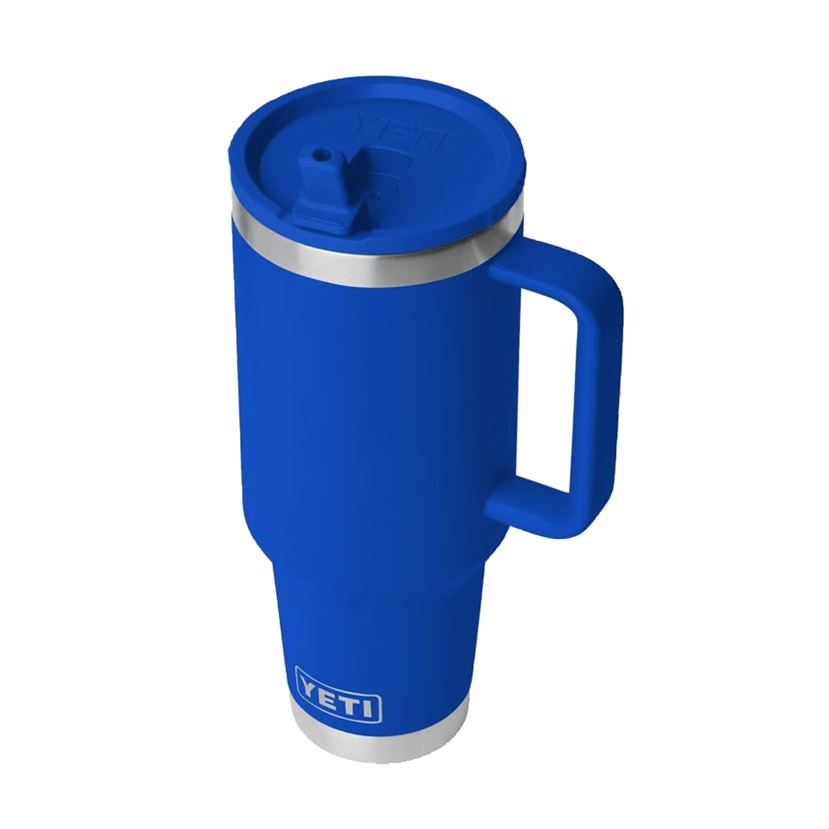 YETI RAMBLER 40 OZ TRAVEL MUG + MATCHED STRAW LID - ROYAL BLUE