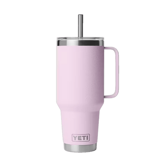 YETI RAMBLER 42 OZ STRAW MUG + STRAW LID - CHERRY BLOSSOM