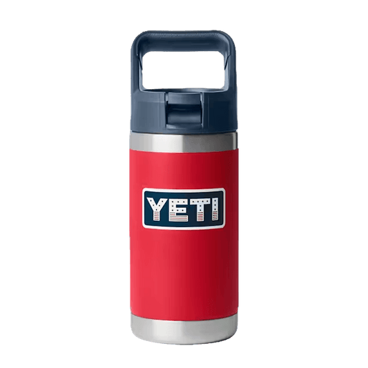 YETI RAMBLER JR 12 OZ WATER BOTTLE - RED NAVY BADGE