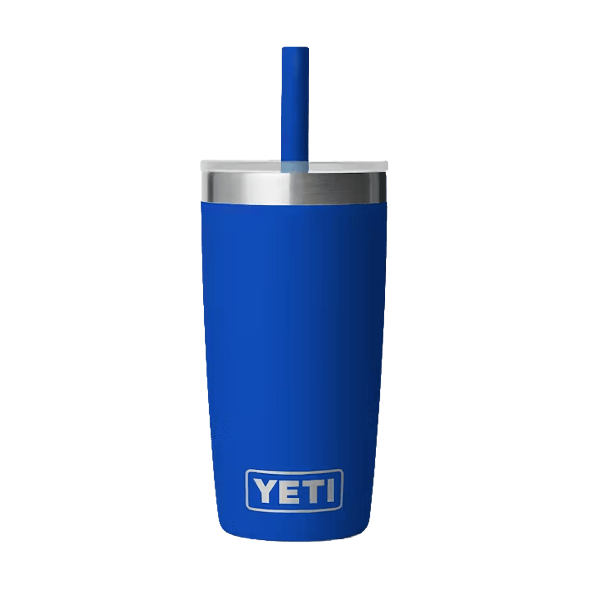 YETI RAMBLER JR TUMBLER WITH SILICONE STRAW LID - 10 OZ - ROYAL BLUE