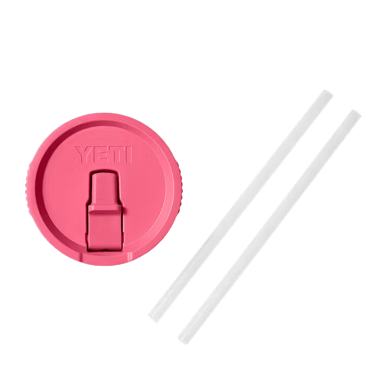 YETI RAMBLER TRAVEL MUG STRAW LID - TROPICAL PINK