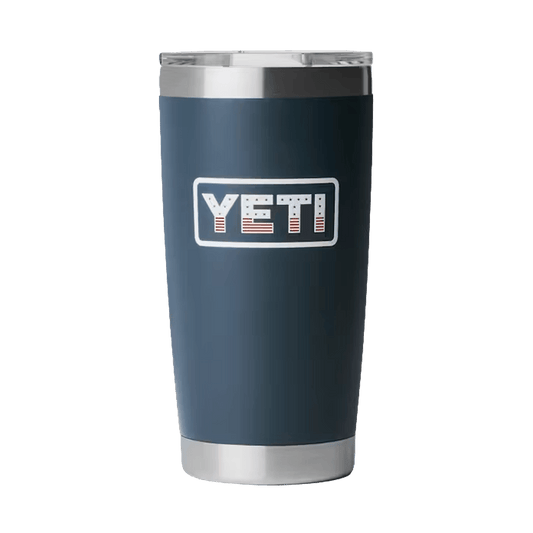 YETI RAMBLER TUMBLER MAGSLIDER LID 20 OZ - NAVY BADGE