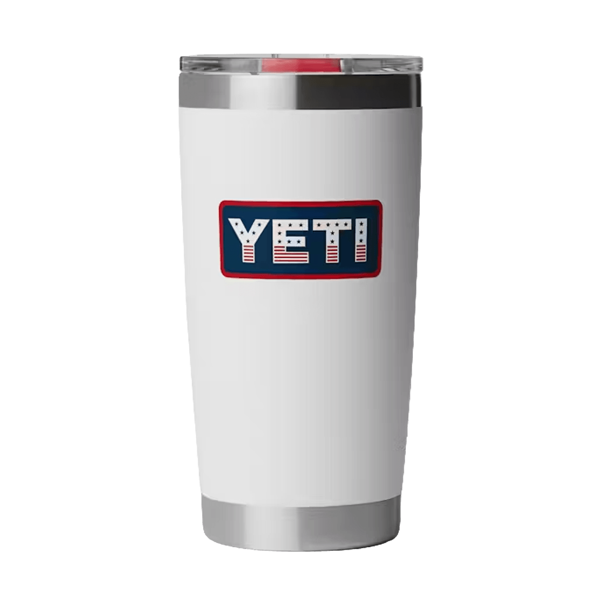 YETI RAMBLER TUMBLER MAGSLIDER LID 20 OZ - WHITE BADGE
