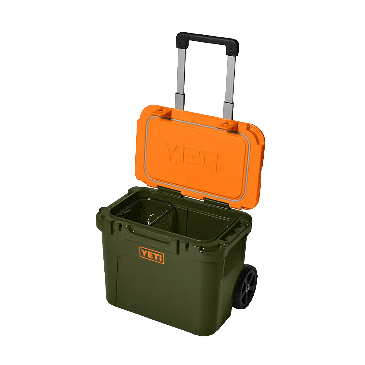 YETI ROADIE 32 ROLLING COOLER - OLIVE KING CRAB ORANGE