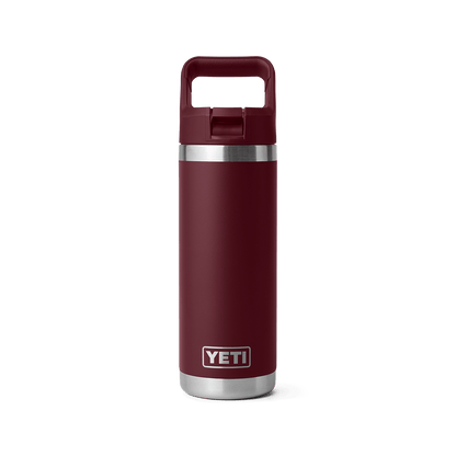 YETI 18OZ RAMBLER BOTTLE WITH STRAW CAP