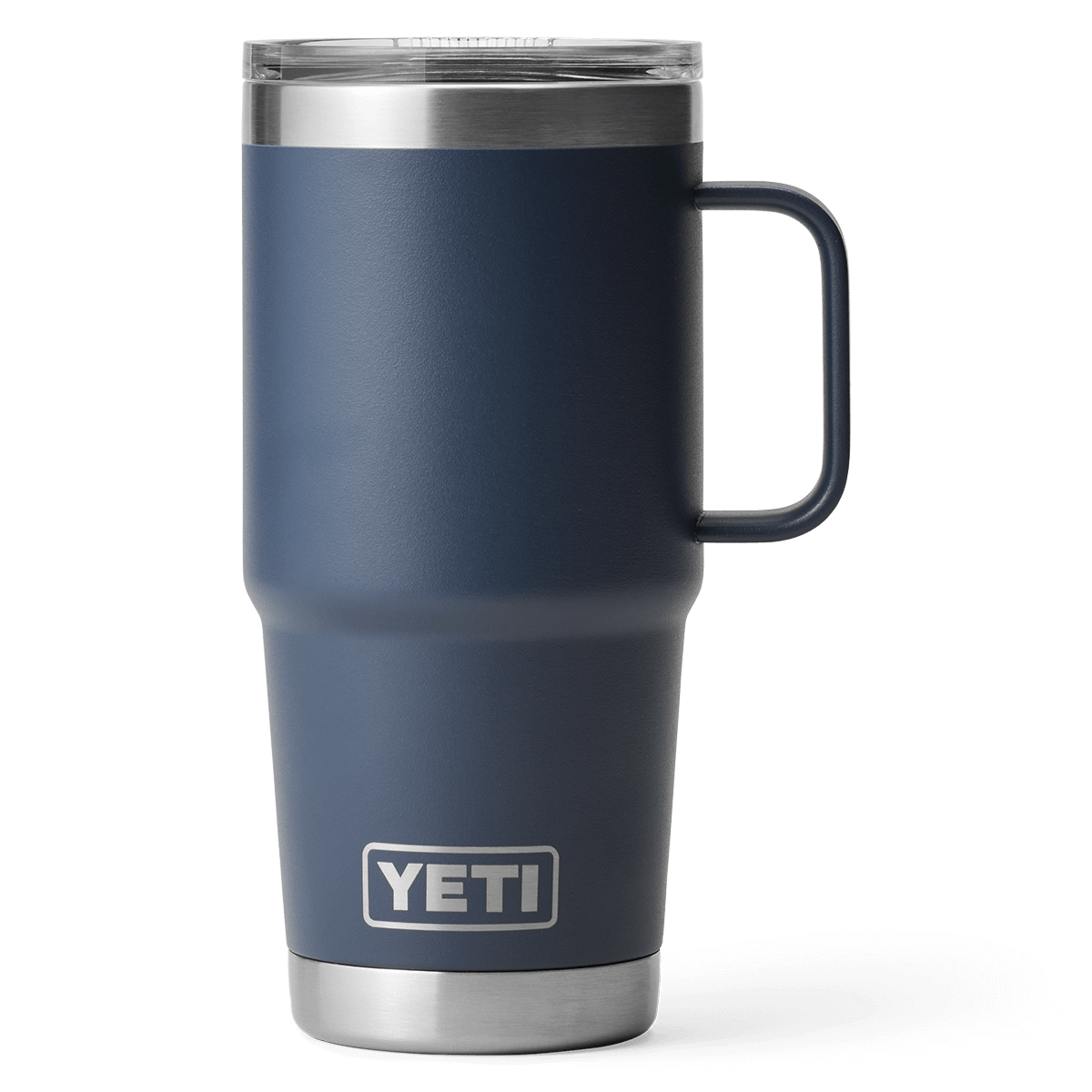 YETI RAMBLER 20 OZ TRAVEL MUG WITH STRONGHOLD LID - NAVY