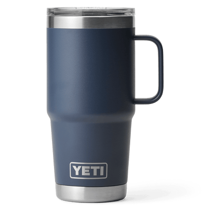 YETI RAMBLER 20 OZ TRAVEL MUG WITH STRONGHOLD LID - NAVY