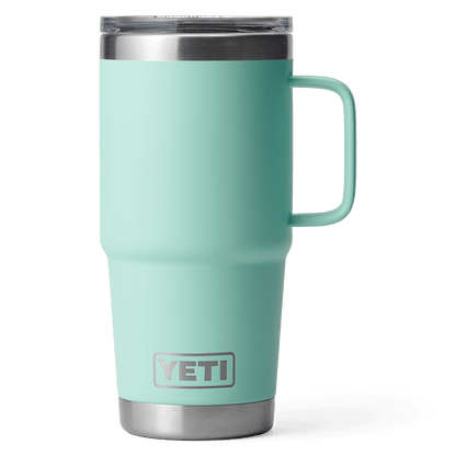 YETI RAMBLER 20 OZ TRAVEL MUG WITH STRONGHOLD LID - SEAFOAM