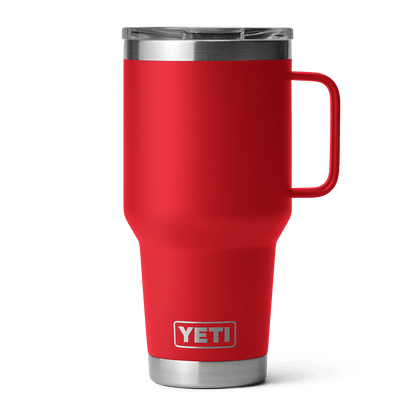 YETI RAMBLER 30OZ TRAVEL MUG WITH STRONGHOLD LID - Rescue Red