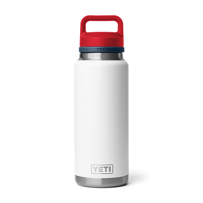 YETI RAMBLER 36 OZ WATER BOTTLE WITH CHUG CAP - Patriot Red, White and Blue
