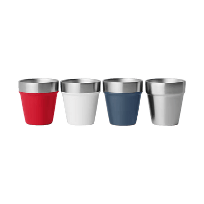 YETI SHOT GLASSES AND CASE - RED WHITE NAVY - SHOT GLASS COLORS
