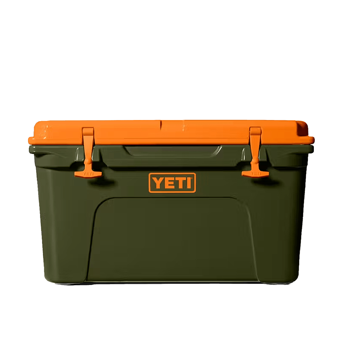 YETI TUNDRA 45 HARD COOLER - OLIVE KING CRAB ORANGE